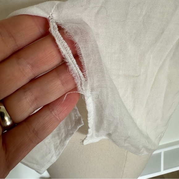 NWOT Veronica Beard Jaliyah Ruffle Top White Cotton Sz XL - Picture 8 of 10